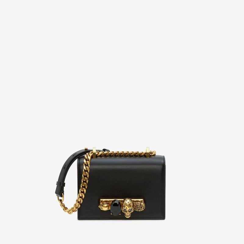 Alexander McQueen Women's Black Mini Jewelled Satchel (Calfskin)